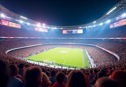 Large sports arena filled with spectators